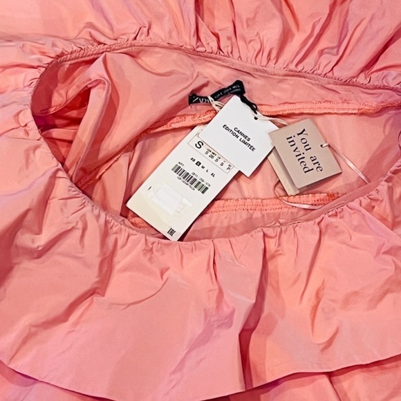 ZARA LIMITED EDITION RUFFLED ASYMMETRIC DRESS - Picture 12 of 17